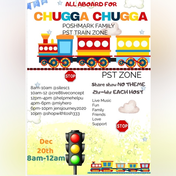 Other - 12/20 Chugga Chugga, Choo Choo 16hrs of share show , No Theme 2hrs or 4hr